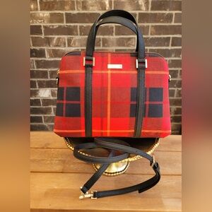 KATE SPADE NY **NWOT** Newbury Lane Plaid Red Rachelle Crossbody Bag